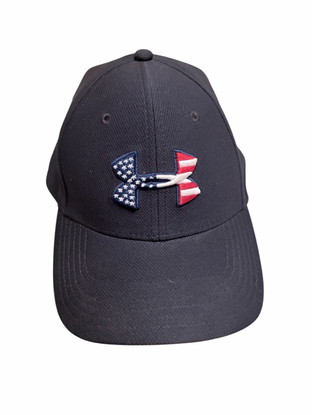 Under Armour Navy Baseball Cap with American Flag Logo